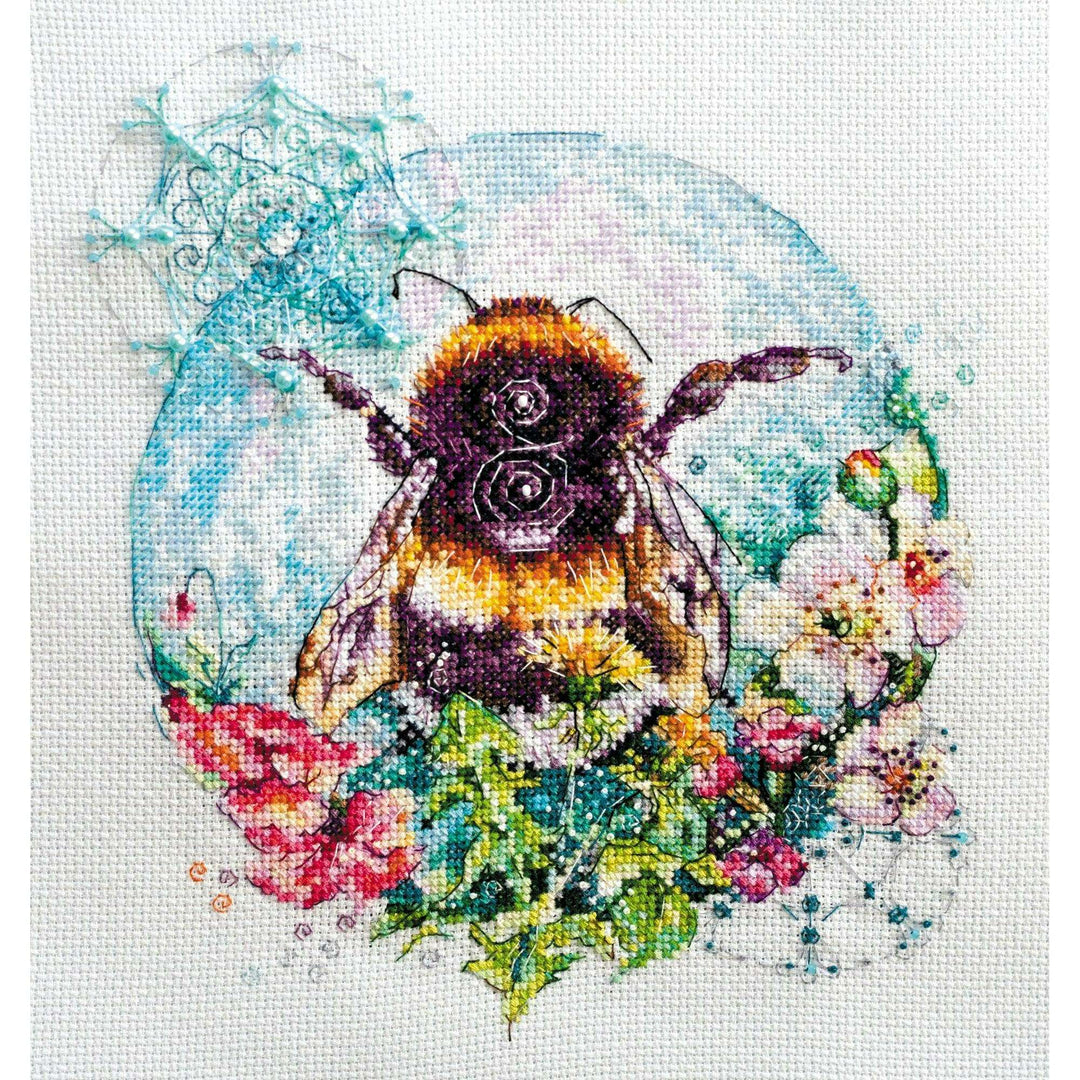 Cross-stitch kit Caramel spider web AH-085