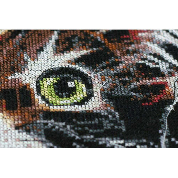 Cross-stitch kit Cute kitten AH-062