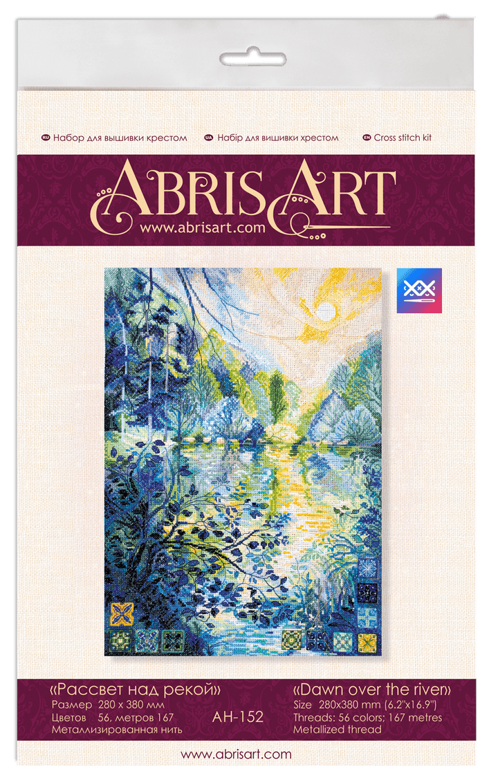 Cross-stitch kit Dawn over the river AH-152