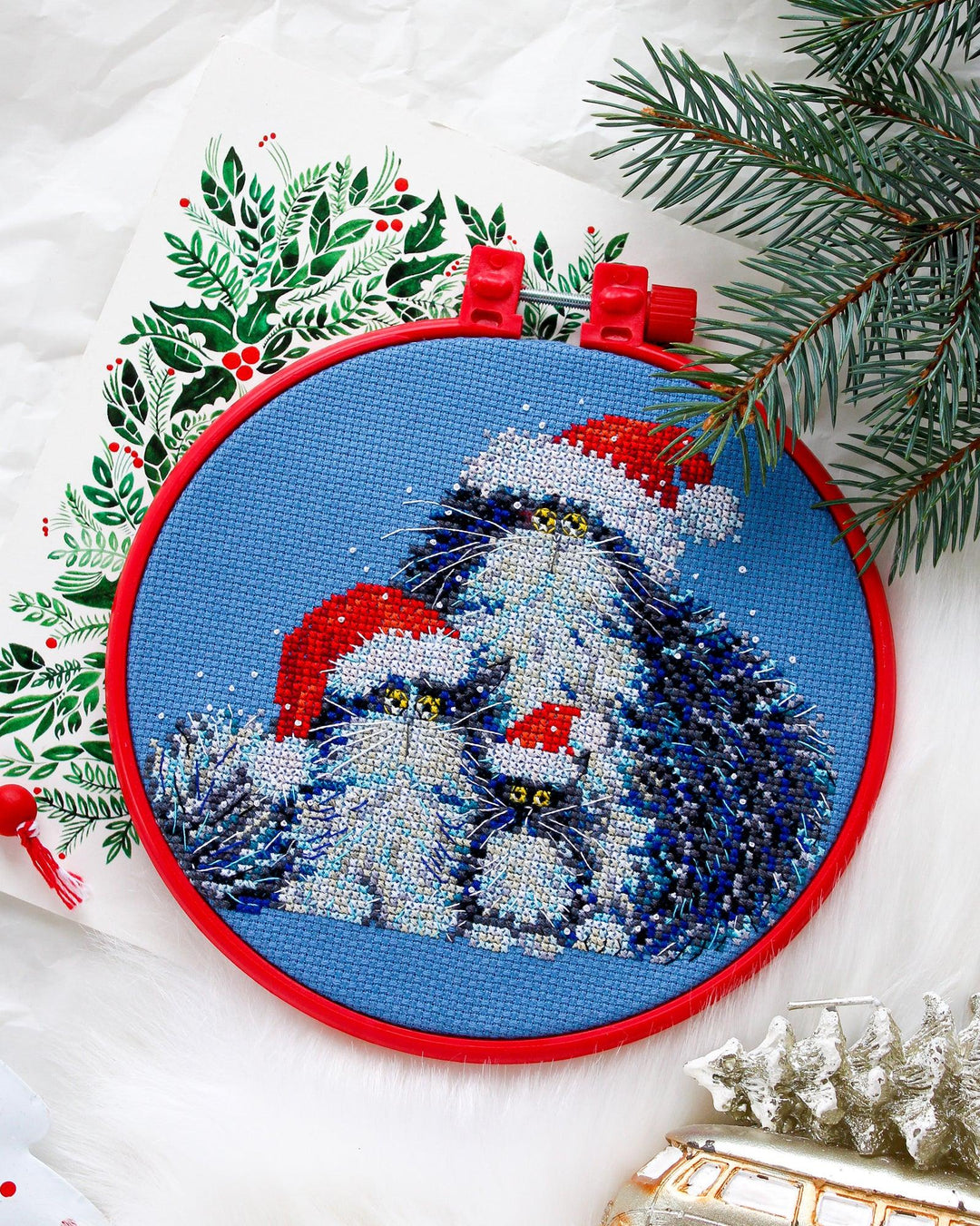 Cross-stitch kit Have you called Santa? AHM-024
