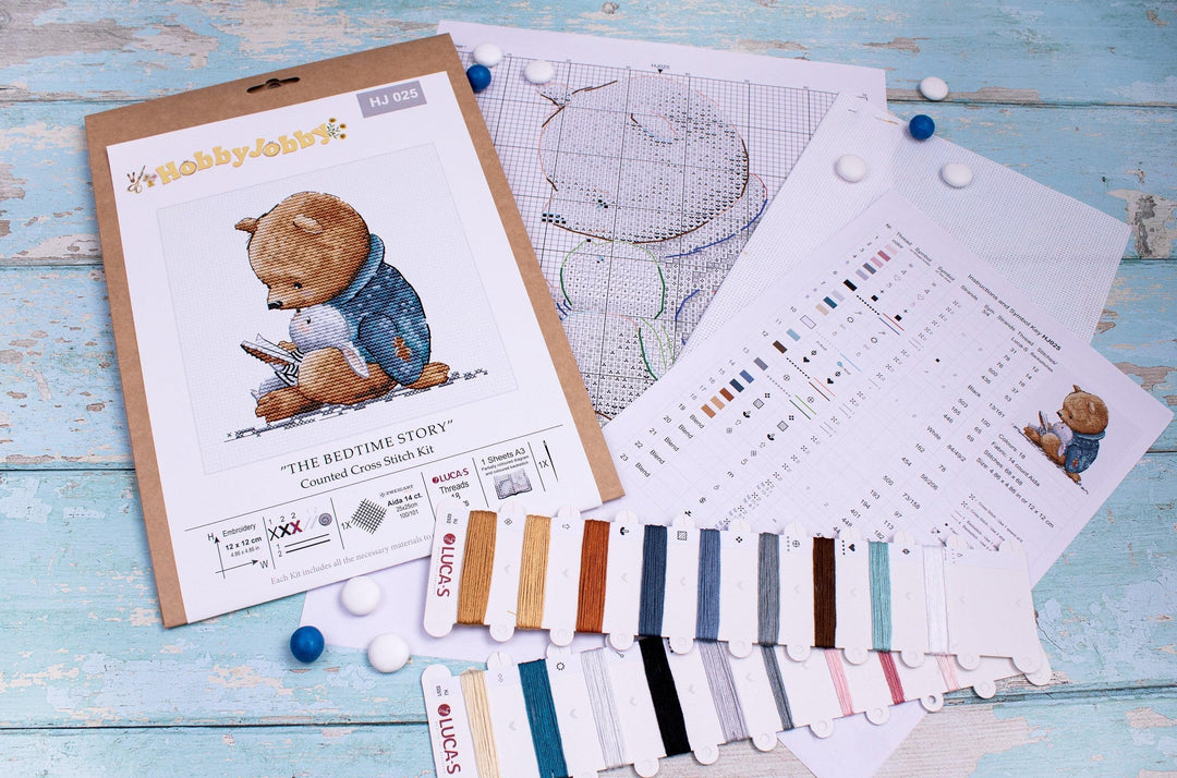 The Bedtime Story Cross Stitch Kit by Hobby Jobby HJ025