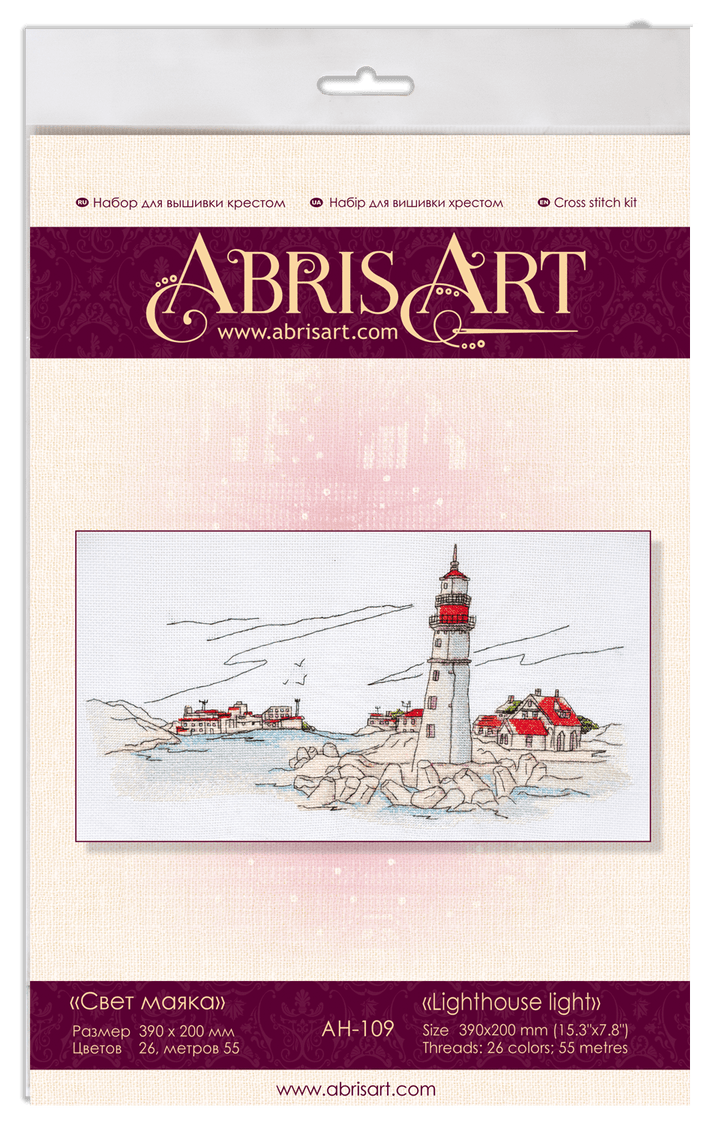 Cross-stitch kit Lighthouse light AH-109
