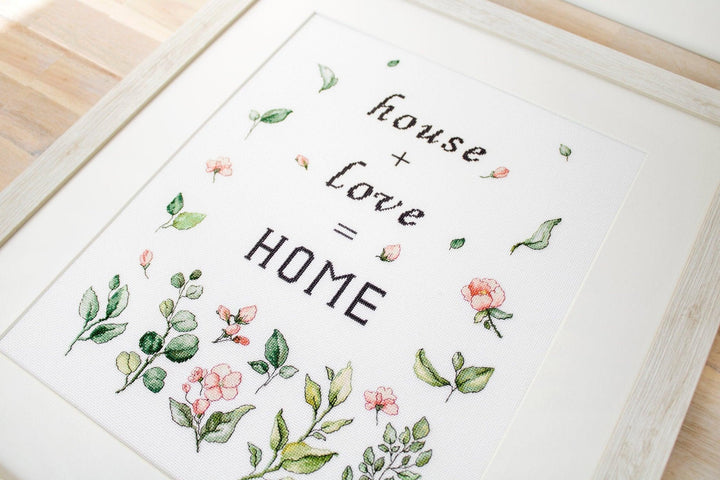 Leaves and Flowers B1162L Counted Cross-Stitch Kit