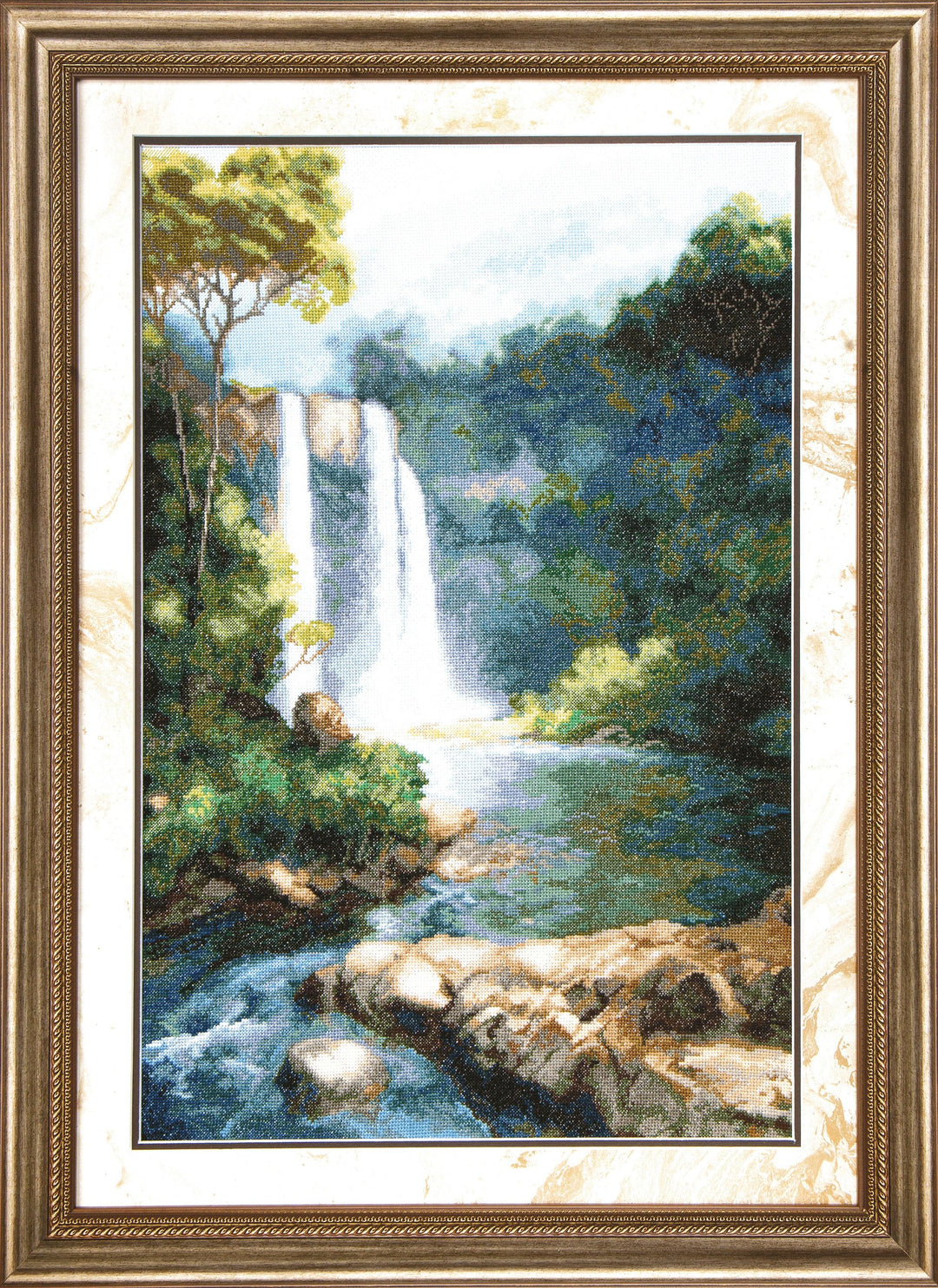 Cross-stitch kit M-106C "Waterfall"