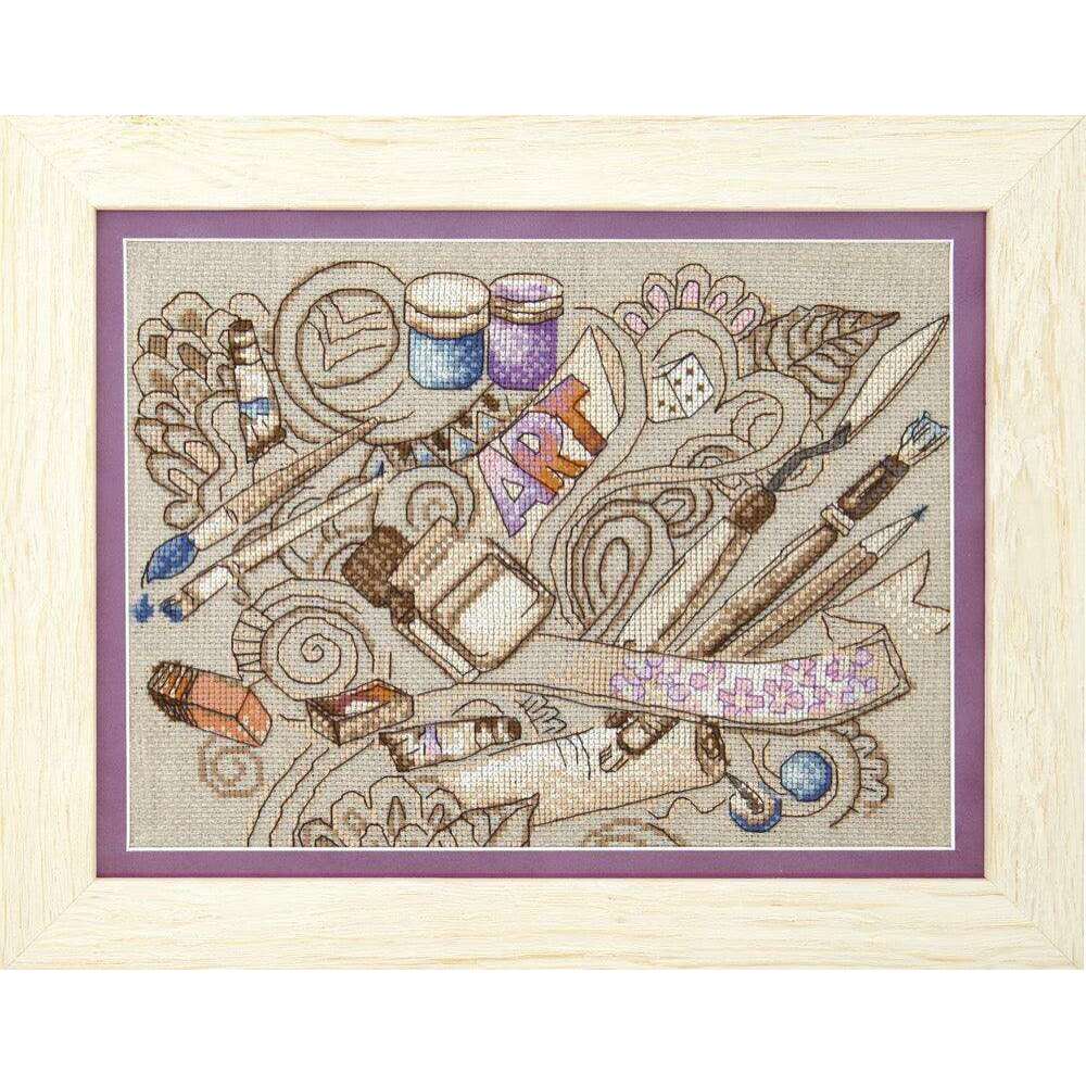 Cross-stitch kit M-297C Set of pictures "Creative inspiration"