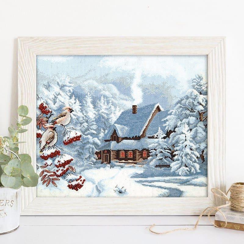 Cross-stitch kit M-385C "Frosty evening"