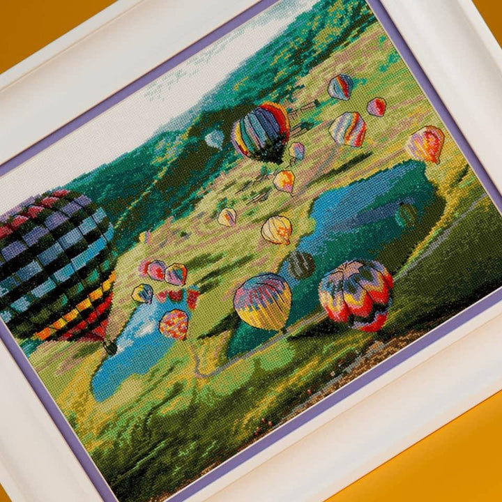 Cross-stitch kit M-443C Counted cross stitch kit "Balloons"