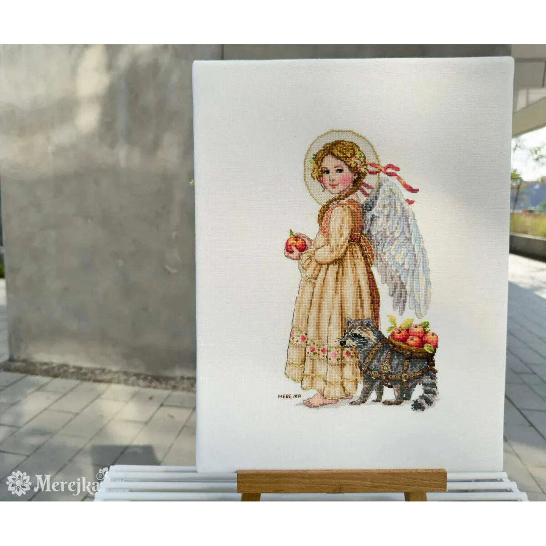 Cross stitch kit Merejka It's Apple Picking Time K-259A