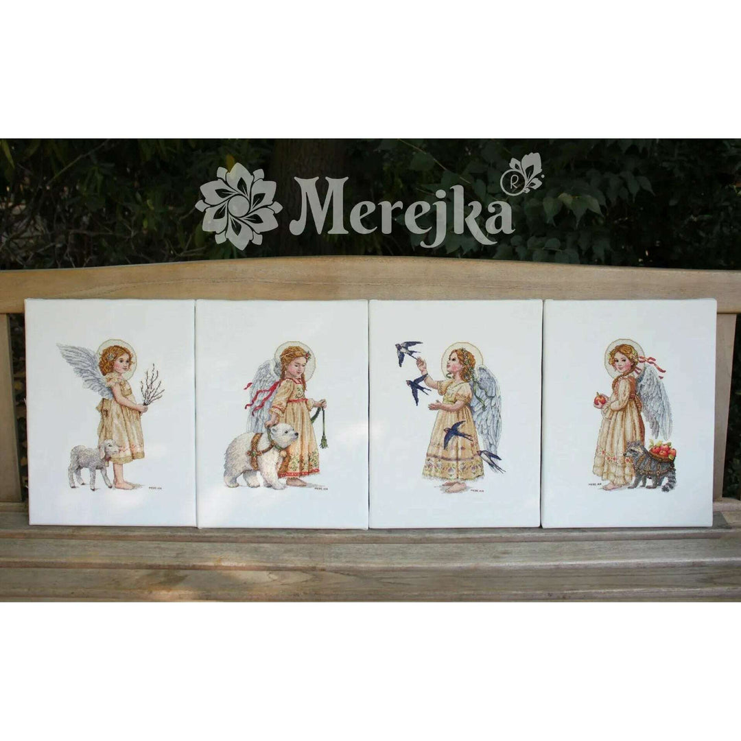 Cross stitch kit Merejka It's Apple Picking Time K-259A