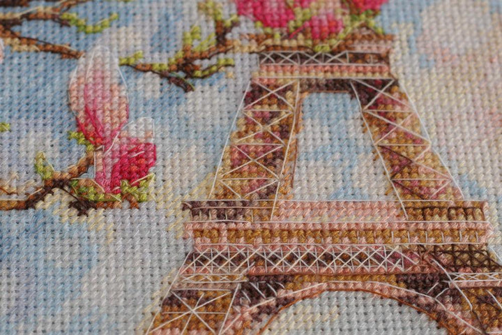 Cross-stitch kit Morning in Paris AH-075
