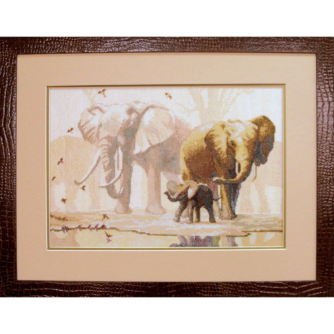 Cross-stitch kit No475C "Elephants"