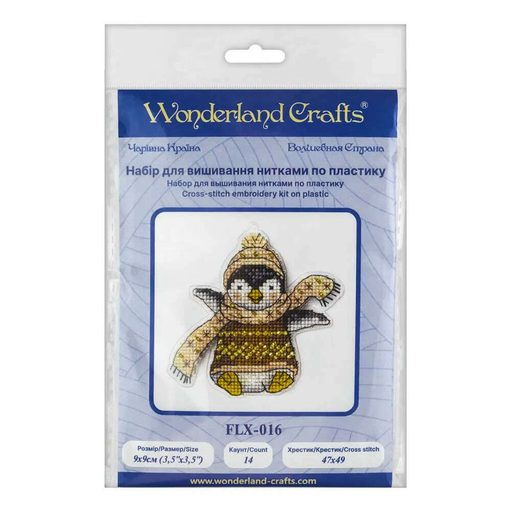 Cross-stitch kit on a plastic base FLX-016