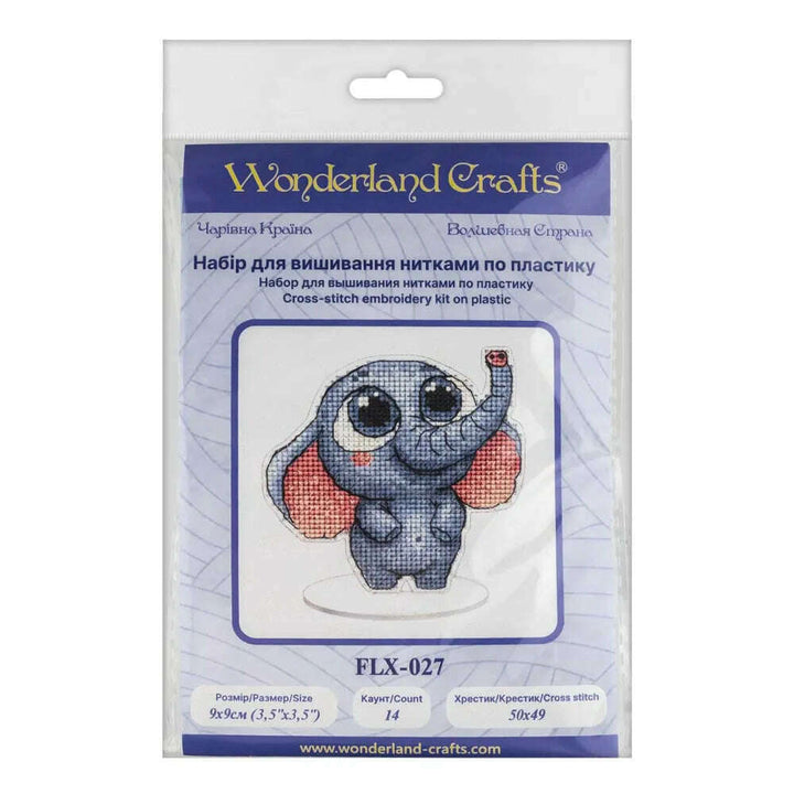 Cross-stitch kit on a plastic base FLX-027
