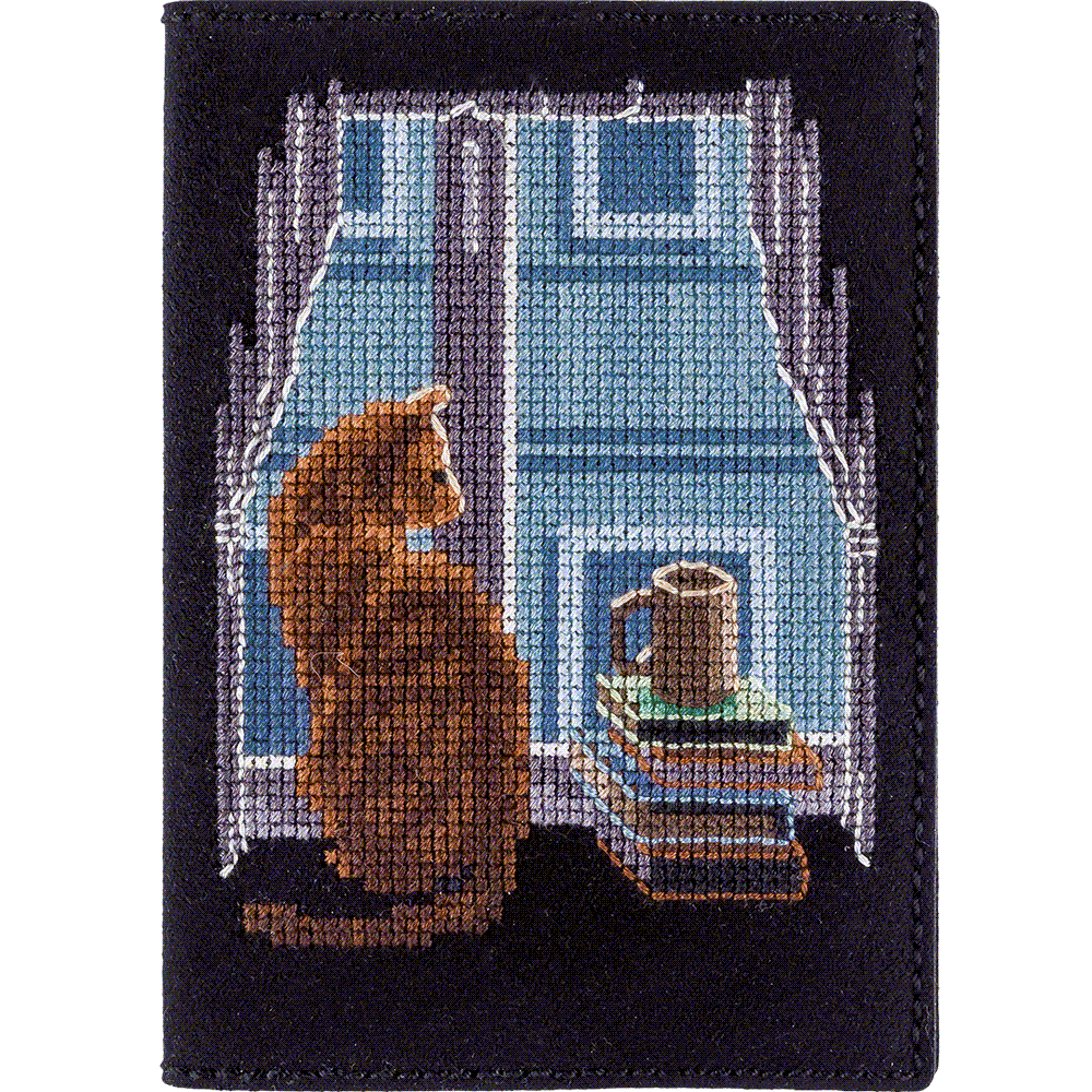 Cross-stitch kit on artificial leather FLHL-047