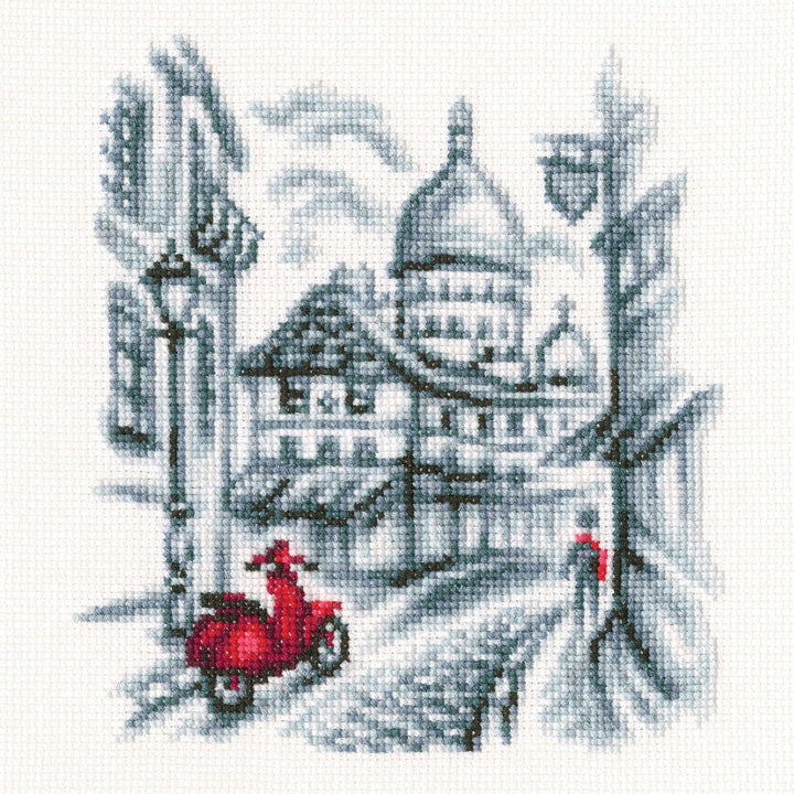 Cross-stitch Kit "On the streets of Paris" C331