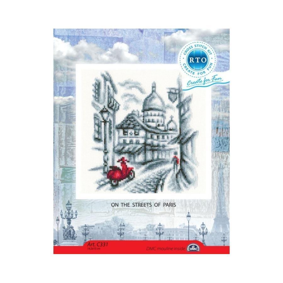 Cross-stitch Kit "On the streets of Paris" C331