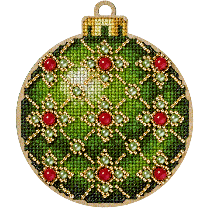 Cross-stitch kit on wood FLW-007