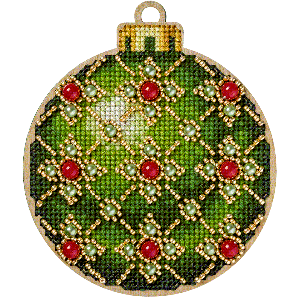 Cross-stitch kit on wood FLW-007