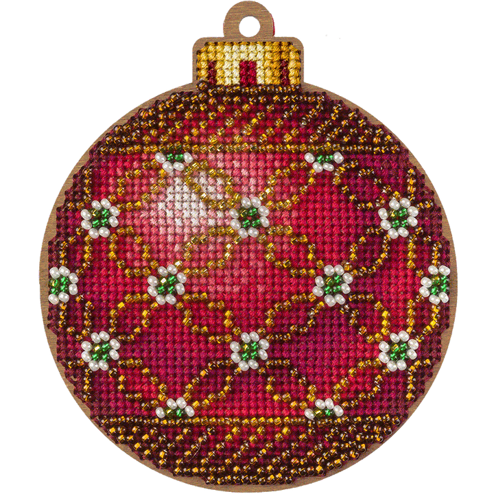 Cross-stitch kit on wood FLW-021