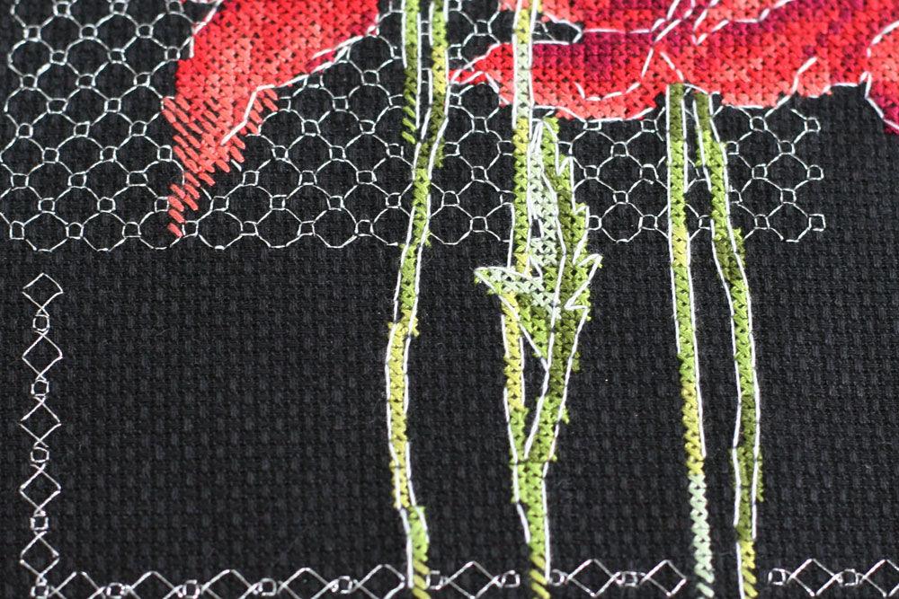 Cross-stitch kit Poppies AH-138