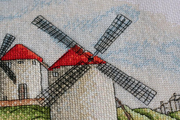 Cross-stitch kit Windmills AH-111