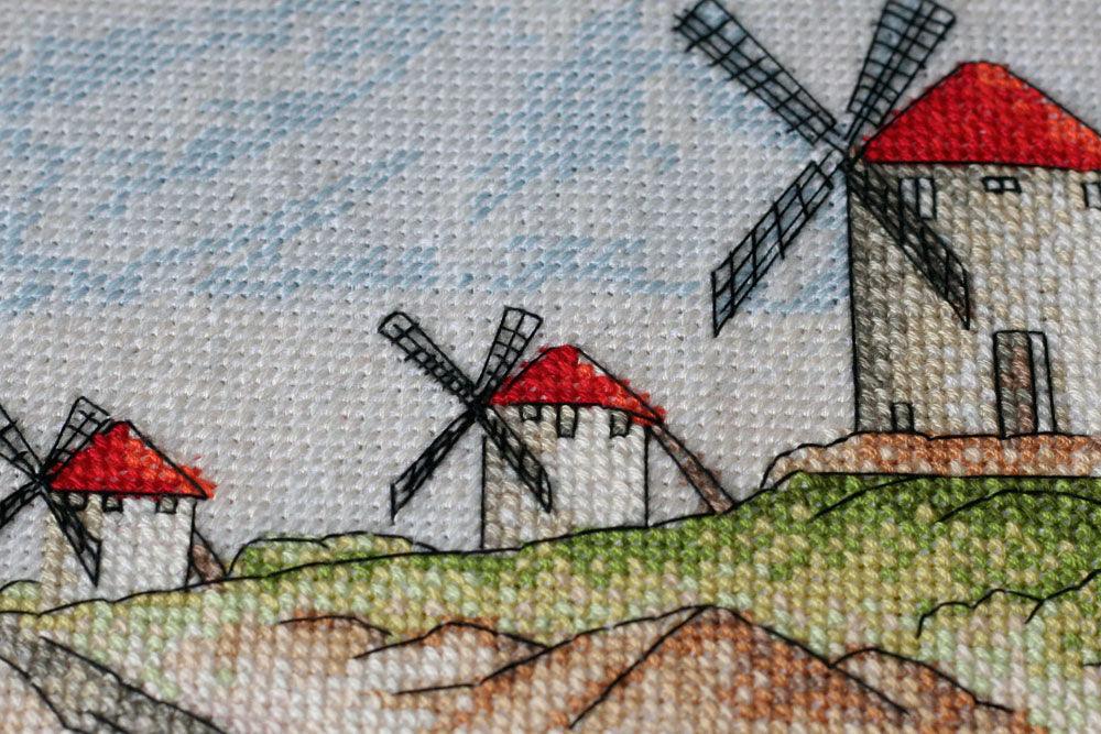 Cross-stitch kit Windmills AH-111