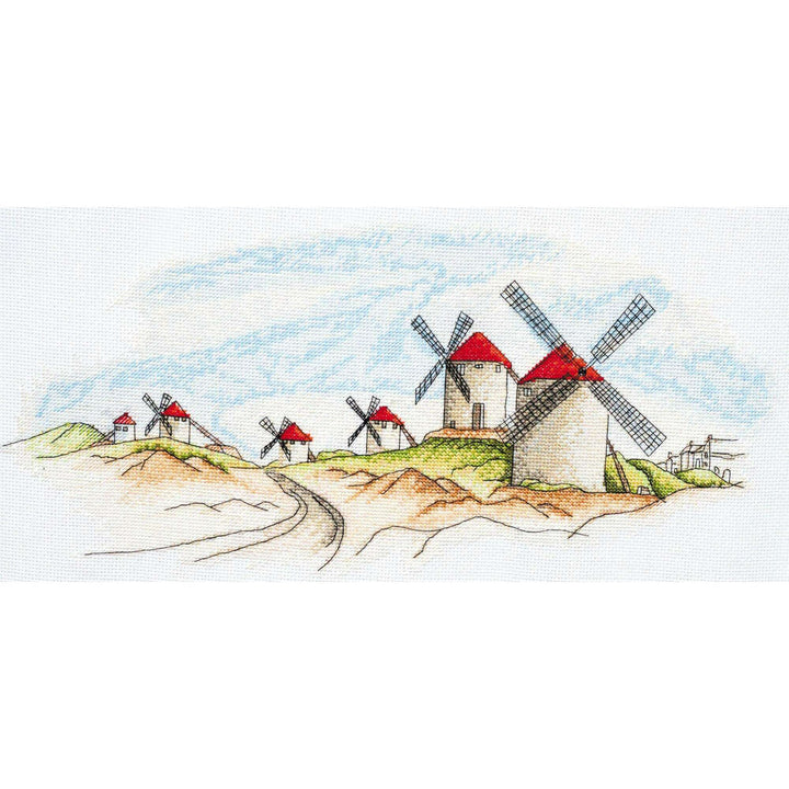 Cross-stitch kit Windmills AH-111