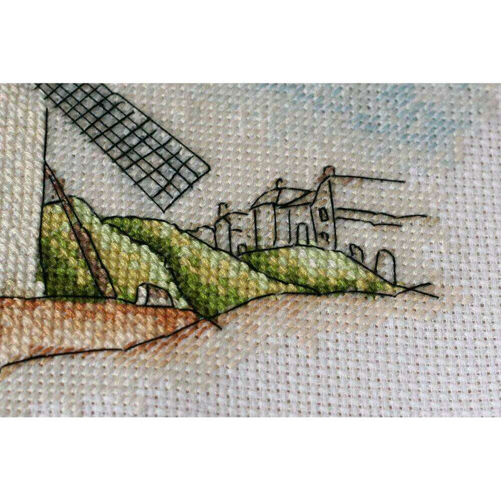 Cross-stitch kit Windmills AH-111