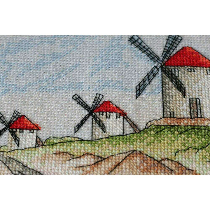 Cross-stitch kit Windmills AH-111