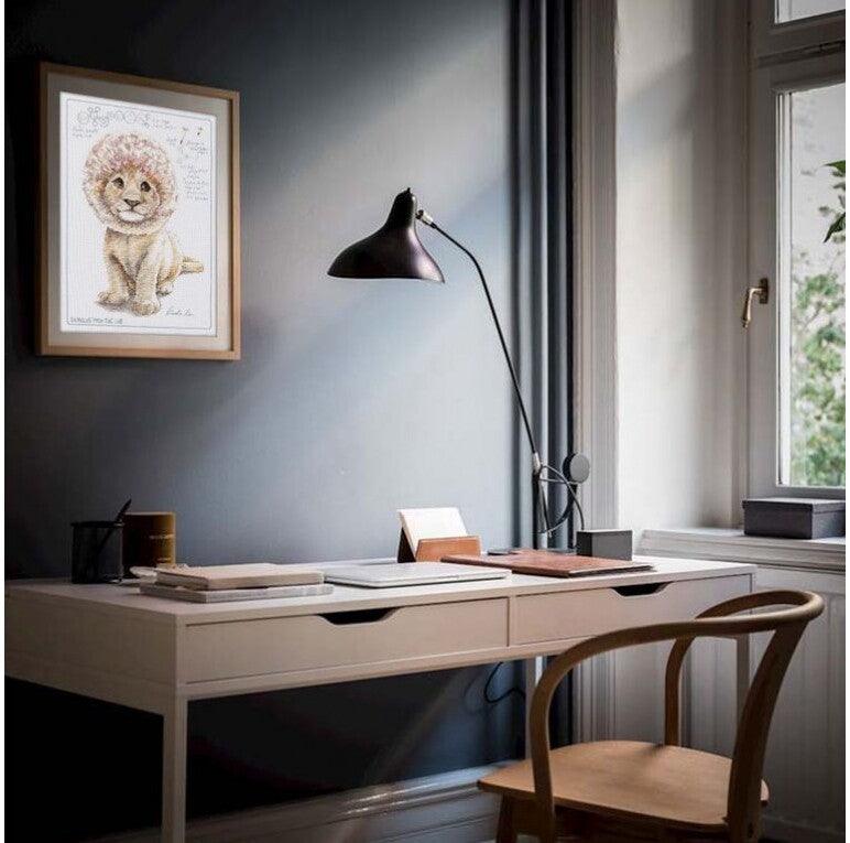 Cross-stitch Kit with printed background "DaNDY LiON" M70040