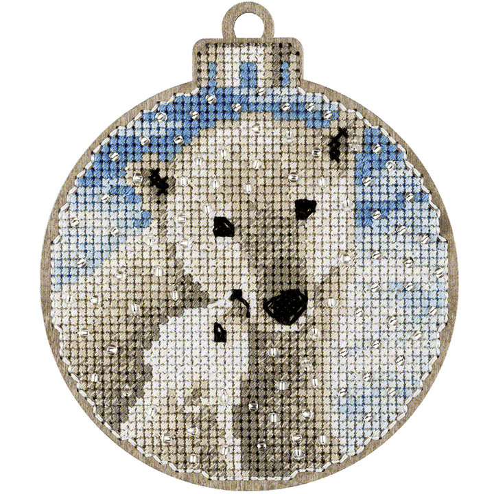 Cross-stitch kits on wood FLW-016
