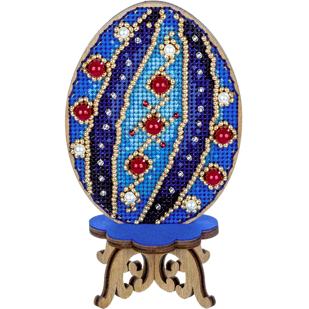 Cross-stitch kit on wood FLW-037