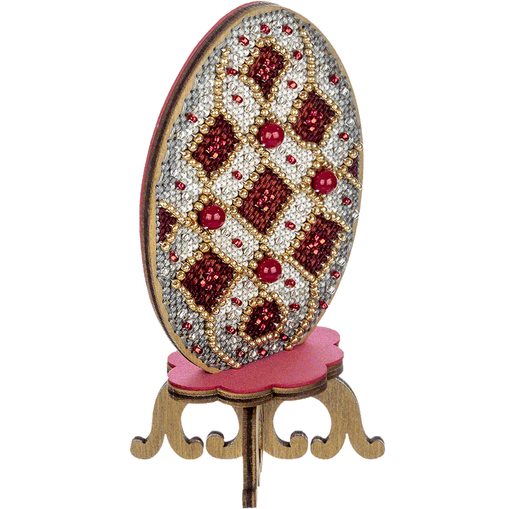 Cross-stitch kit on wood FLW-038