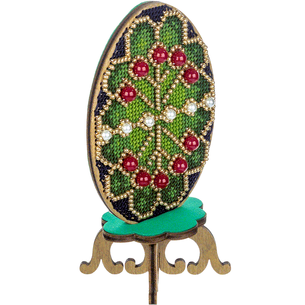 Cross-stitch kit on wood FLW-039