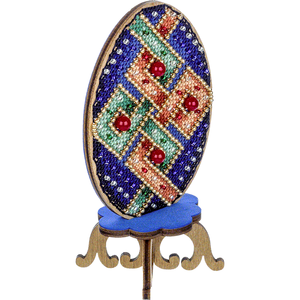 Cross-stitch kit on wood FLW-040