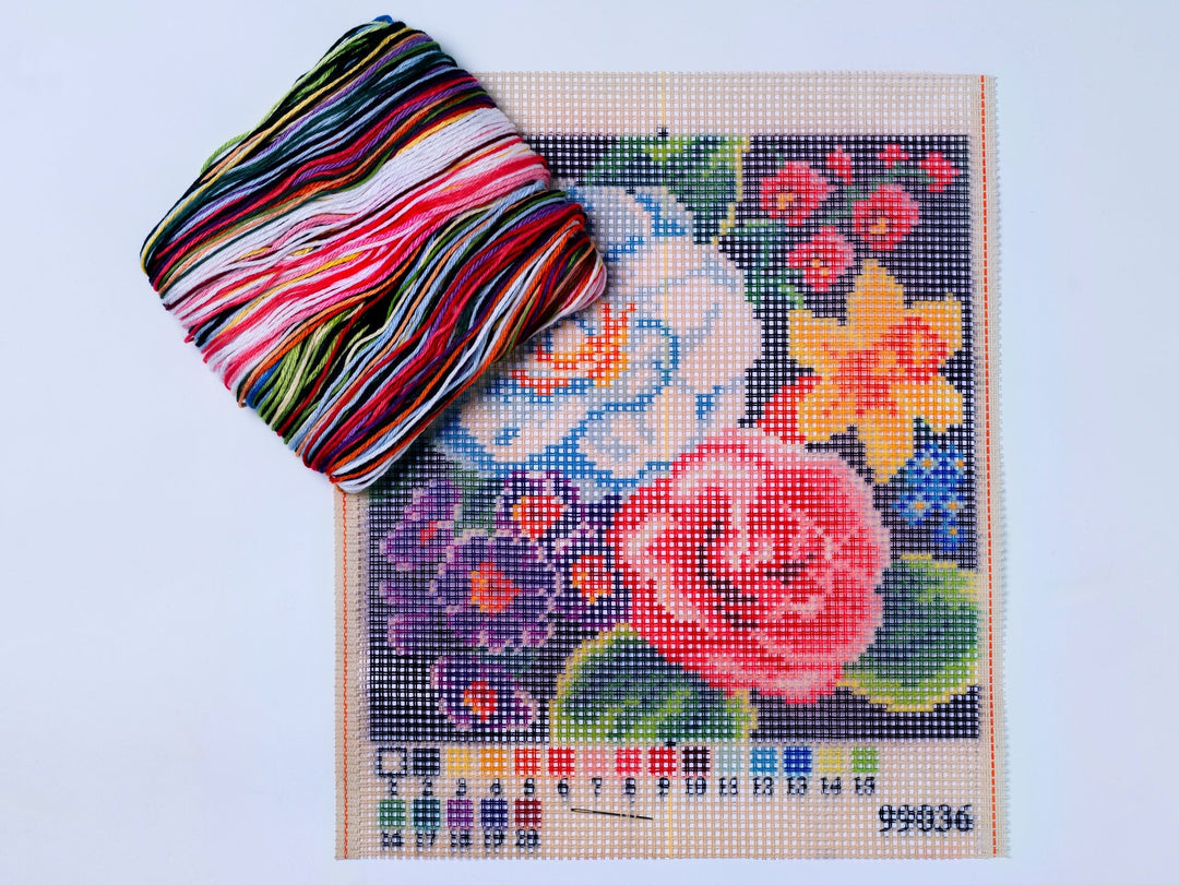 Latch-hook kit on canvas Unicorn 4080