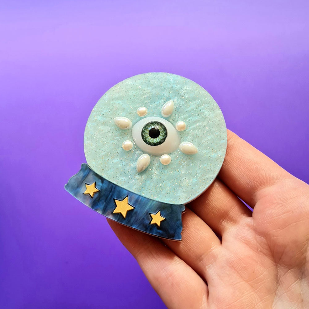 Crystal Ball Brooch by Cherryloco Jewellery 3