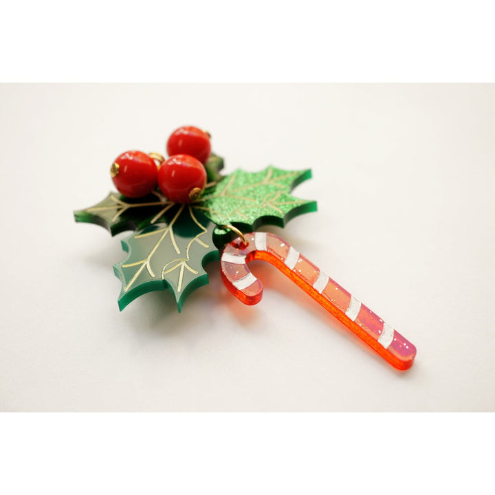 Christmas Candy Cane Button Cover by Laliblue