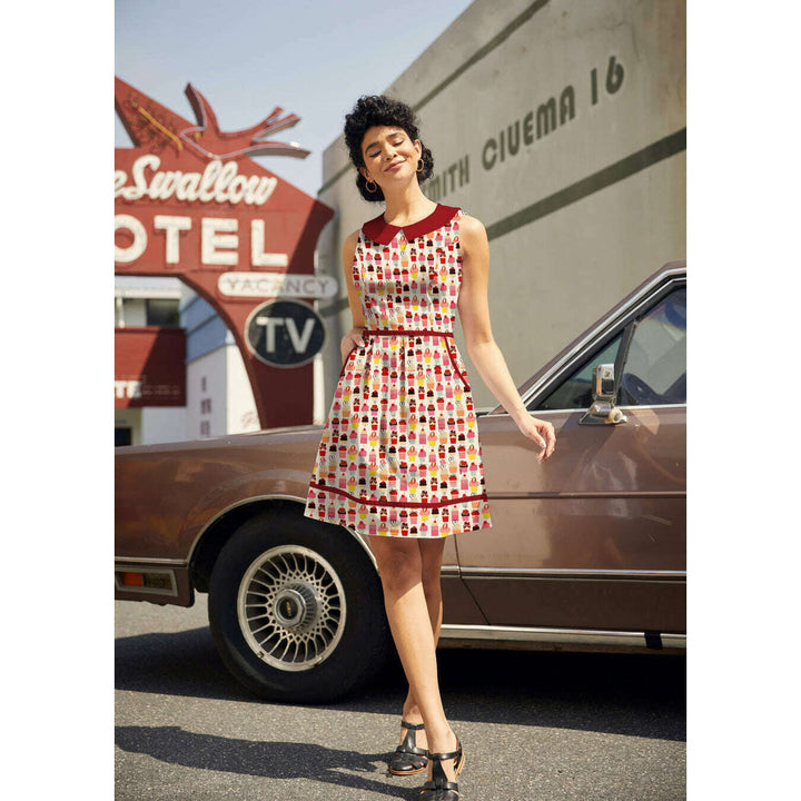 Cupcake Collared Dress