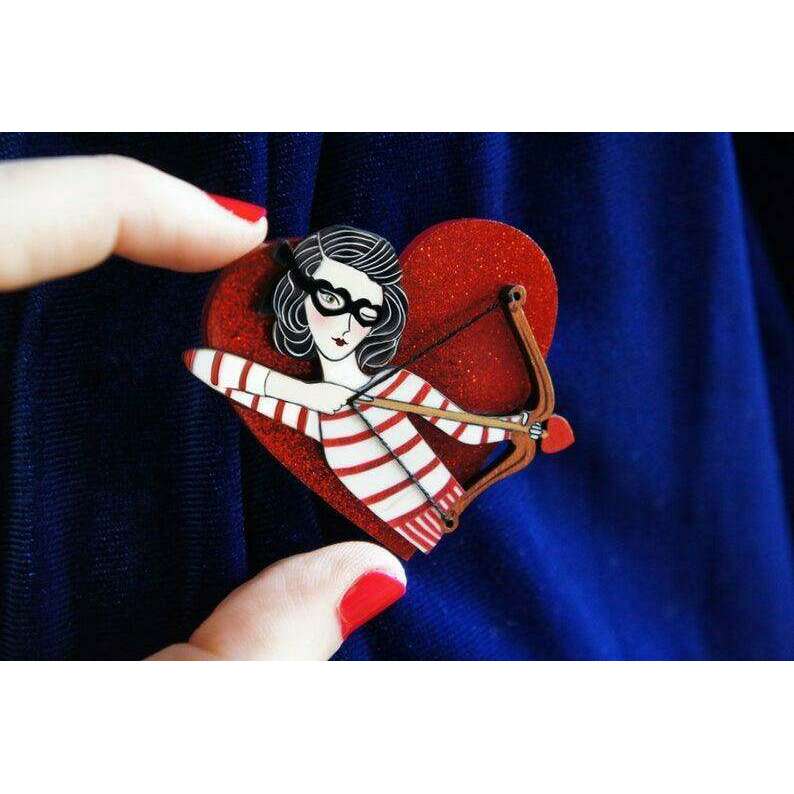 Cupid Girl Brooch by Laliblue - Quirks!