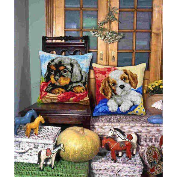 Cushion cross stitch kit  "Dog" 9523
