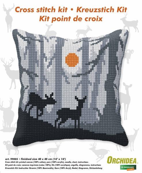 Cushion cross stitch kit  "Forest at night" 99005