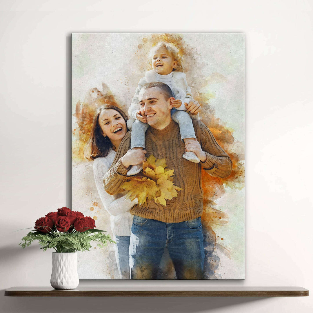 Custom Family Watercolor Portrait