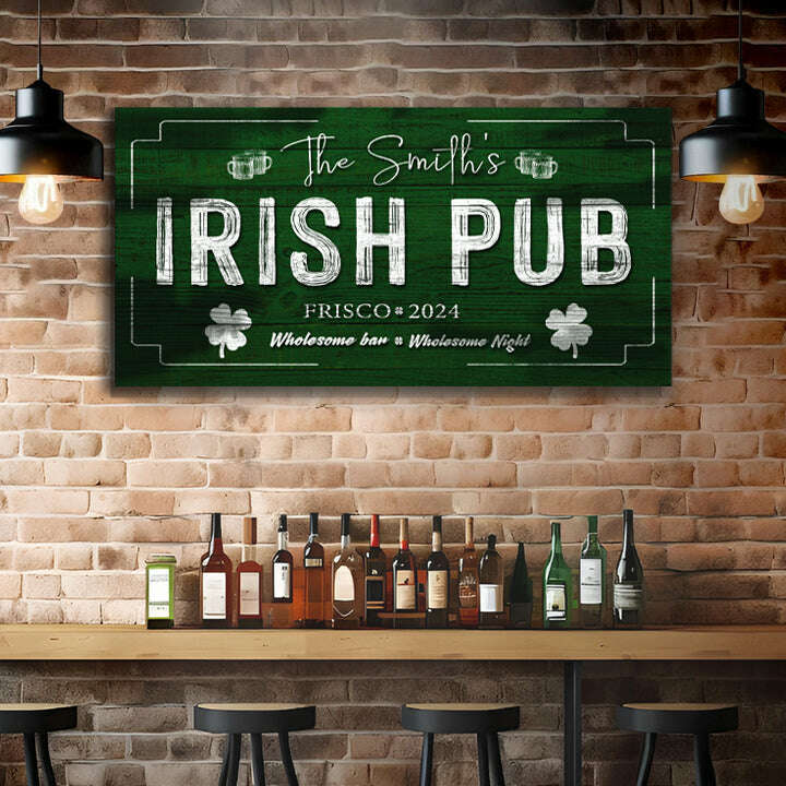 Custom Irish Pub Bar Sign