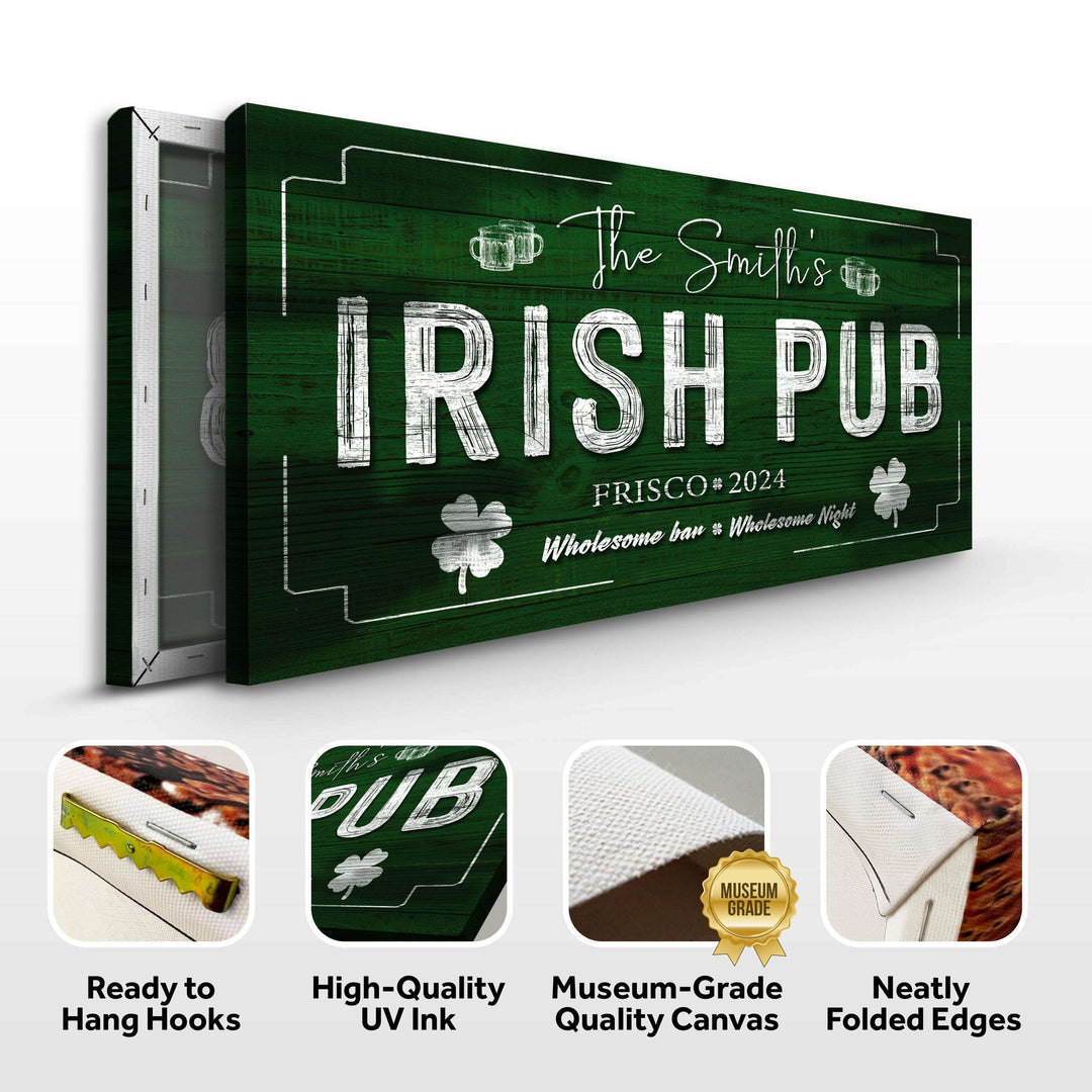 Custom Irish Pub Bar Sign