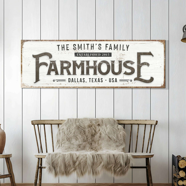 Custom Vintage Rust Farmhouse Sign II