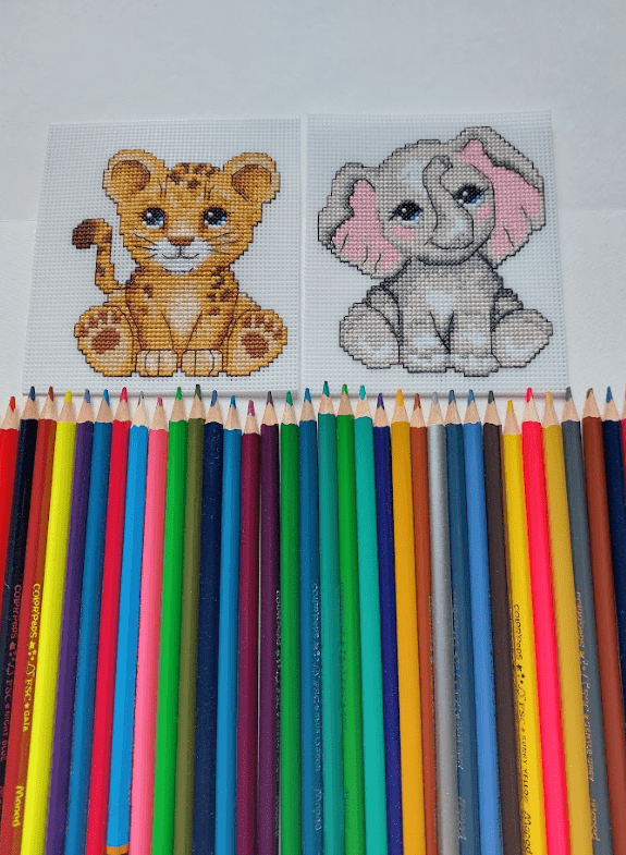 "Cute Animals" 121CS Counted Cross-Stitch Kit