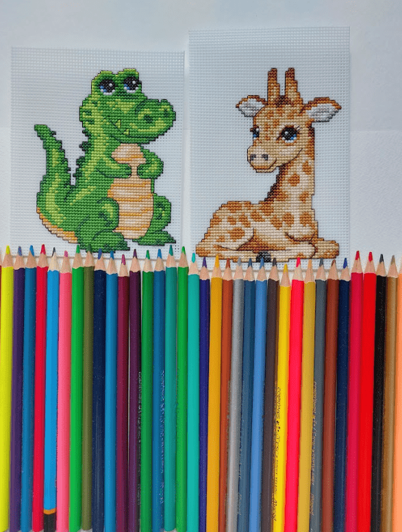 "Cute Animals" 121CS Counted Cross-Stitch Kit