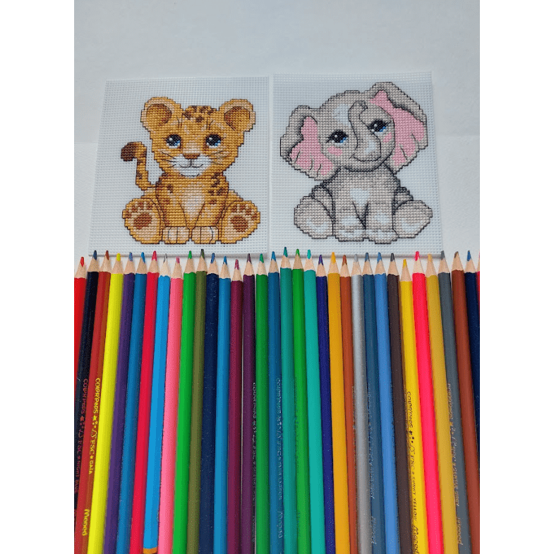 "Cute Animals" 121CS Counted Cross-Stitch Kit