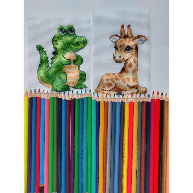 "Cute Animals" 121CS Counted Cross-Stitch Kit